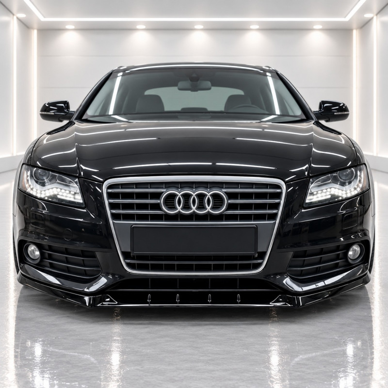 Frontlippe Lippe Schwert Frontspoiler Spoiler ABS Glanz passend für AUDI A4 B8 Standard - 4337