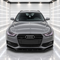 Frontlippe Lippe Schwert Frontspoiler Spoiler ABS Glanz passend für AUDI A4 B8 Facelift mit Sline + S4 - 4339