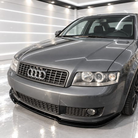 Frontlippe Lippe Schwert Frontspoiler Spoiler ABS Glanz passend für AUDI A4 B6 mit Sline + S4 - 4340