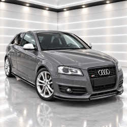 Frontlippe Lippe Schwert Frontspoiler Spoiler ABS Glanz passend für AUDI A3 8P Facelift mit Sline + S3 - 4341