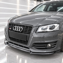 Frontlippe Lippe Schwert Frontspoiler Spoiler ABS Glanz passend für AUDI A3 8P Facelift mit Sline + S3 - 4341