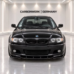 Frontlippe Lippe Schwert Frontspoiler Spoiler ABS Glanz passend für BMW 3er E46 Coupe mit MPaket - 4334
