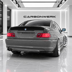 Heckdiffusor Diffusor Heck Ansatz ABS schwarz glänzend passend für BMW 3er E46 Coupe mit MPaket - 4344