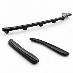 Heckdiffusor Diffusor Heck Ansatz ABS schwarz glänzend passend für BMW 3er E46 Coupe mit MPaket - 4344