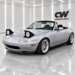 Frontlippe Lippe Schwert Frontspoiler Spoiler ABS unlackiert passend für Mazda MX5 Typ NA - 4353