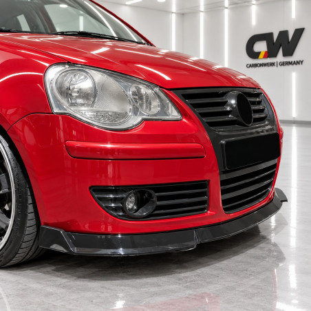 Frontlippe Lippe Schwert Frontspoiler Spoiler ABS Glanz passend für VW Volkswagen Polo 4 Typ 9N3 - 4354