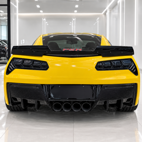 Heckflügel Heckspoiler Spoiler Lippe Ansatz ABS schwarz glänzend passend für Corvette C7 + Z06 - 4356
