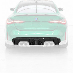 Heckdiffusor Diffusor Heck Ansatz Performance LED ABS Schwarz Glanz für BMW G82 / G83 / G80 / G81 | 2837