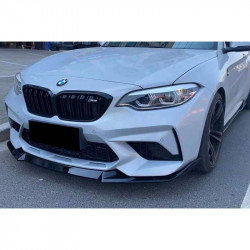 Carbonparts Tuning 1519 - Front lip Clubsport ABS black glossy fits BMW M2 F87 Competition