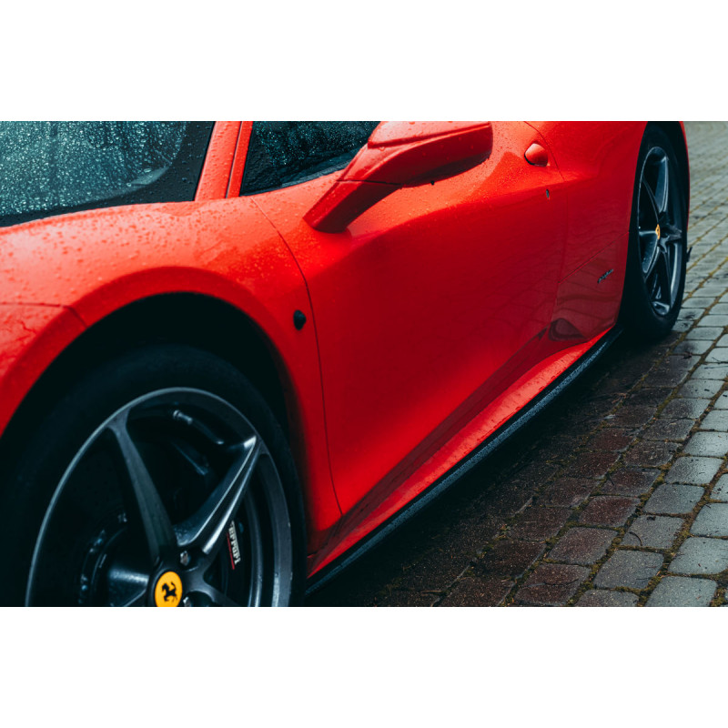 Carbonteile Tuning 1923 - Sideskirt Seitenschweller Ansatz Carbon passend für Ferrari 458 Italia