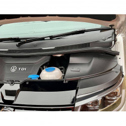 Carbonteile Tuning 2019 - Batterie und Scheinwerfer Abdeckung ABS matt schwarz passend für Volkswagen T5.1