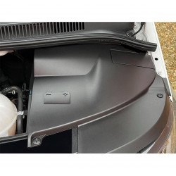 Pièces en carbone Tuning 2019 - Batterie und Scheinwerfer Abdeckung ABS matt schwarz passend für Volkswagen T5.1