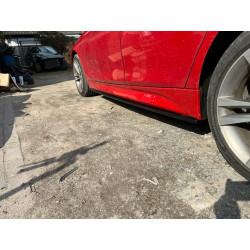 Carbonparts Tuning 1601 - Sideskirt Seitenschweller Ansatz ABS schwarz Glanz passend für BMW 3er F30 F31 nur mit MPaket