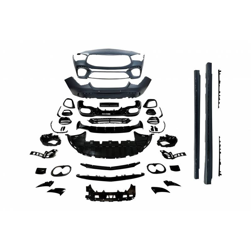 Pièces en carbone Tuning 2054 - Bodykit Stoßstangen Set ABS passend für Mercedes CLA C118