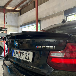 Pièces en carbone Tuning 2084 - Heckspoiler Lippe Spoiler Performance schwarz glänzend passend für BMW 2er F22 + M2 F87 + Com...
