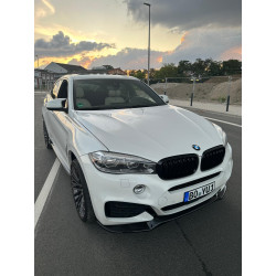 Carbonparts Tuning 1915 - Frontlippe Spoiler Schwert Performance ABS schwarz glänzend passend für BMW X6 F16 mit MPaket