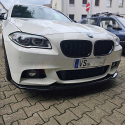 Carbonteile Tuning 2040 - Frontlippe Lippe Schwert V3 ABS Glanz Schwarz passend für BMW 5er F10 F11 M Paket