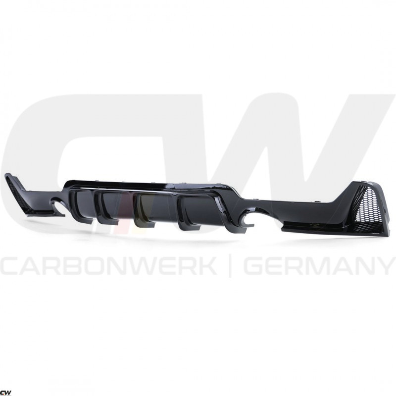 1260 - Diffusor V1.1 ABS schwarz glanz passend für BMW 4er F32 F33 F36  435/440
