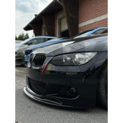 Pièces en carbone Tuning 1443 - Frontlippe V1 ABS schwarz glänzend passend für BMW 3er E92 E93 VFL
