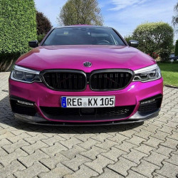 Pièces en carbone Tuning 1343 - Frontlippe Spoiler Schwert Performance Carbon passend für BMW 5er G30 G31 Vorfacelift mit MPaket