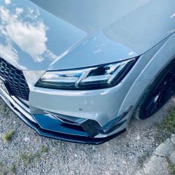 Pièces en carbone Tuning 2039 - Frontlippe Lippe Schwert ABS Glanz Schwarz passend für Audi TT RS 8S Vorfacelift