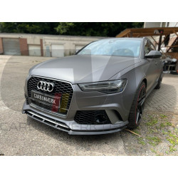 Carbonteile Tuning 1469 - Frontlippe Spoiler Schwert Vollcarbon passend für AUDI RS6 C7 4G 2013-2018