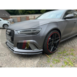Carbonteile Tuning 1469 - Frontlippe Spoiler Schwert Vollcarbon passend für AUDI RS6 C7 4G 2013-2018