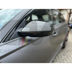 1835 - Spiegelkappen ABS schwarz glänzend passend für BMW 6er F12 F13 F06  Vorfacelift + 5er E60 E61 LCI