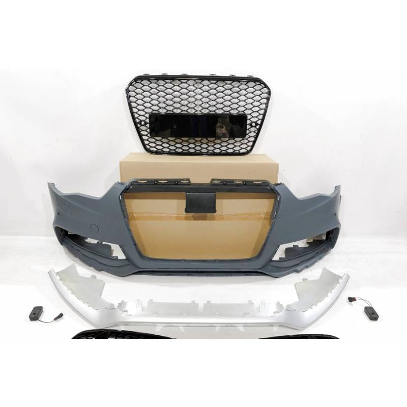 Pièces en carbone Tuning 2140 - Stoßstange Vorne Front ABS passend für Audi A5 8T, S5 und S-line nicht RS