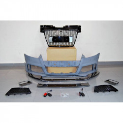 Pièces en carbone Tuning 2145 - Stoßstange Vorne Front + Carbon Lippe passend für Audi TT 8j, TTs , S-line nicht RS