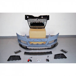 Pièces en carbone Tuning 2145 - Stoßstange Vorne Front + Carbon Lippe passend für Audi TT 8j, TTs , S-line nicht RS
