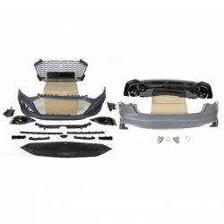 Pièces en carbone Tuning 2207 - Bodykit Stoßstange Vorne Hinten ABS performance passend für Audi A4 B9, S4, S-Line nicht RS4 ...