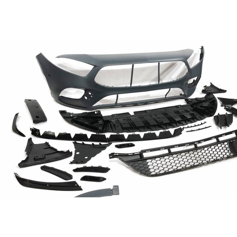 Pièces en carbone Tuning 2211 - Bodykit Stoßstange Vorne Front Frontstoßstange passend für Mercedes A W177 V177 nicht AMG