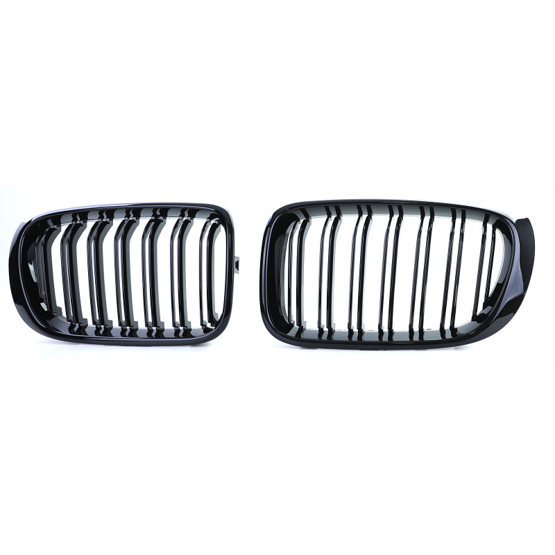 Carbonteile Tuning 2411 - Nieren Grill Doppelsteg Schwarz Glanz ABS passend für BMW X3 F25 X4 F26 Facelift