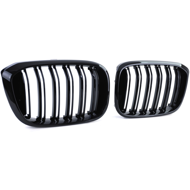 Carbonteile Tuning 2416 - Nieren Grill Doppelsteg Schwarz Glanz ABS passend für BMW X3 G01