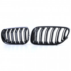 Carbonteile Tuning 2419 - Nieren Grill Doppelsteg Schwarz Glanz ABS passend für BMW 3er E92 E93 LCI