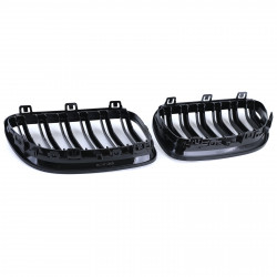 Carbonteile Tuning 2419 - Nieren Grill Doppelsteg Schwarz Glanz ABS passend für BMW 3er E92 E93 LCI