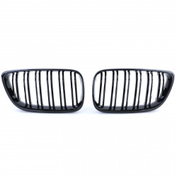 Carbonteile Tuning 2426 - Nieren Grill Doppelsteg Schwarz Glanz ABS passend für BMW 2er F22 F23