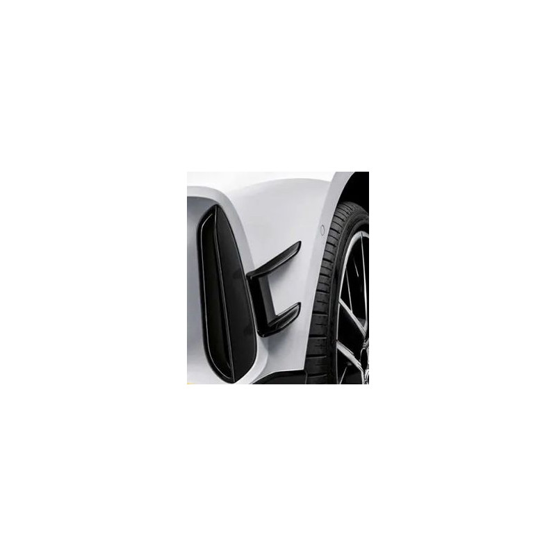 Carbonparts Tuning 2452 - Front Flaps Canards Abdeckung Splitter ABS Schwarz Glanz passend für BMW 1er F40