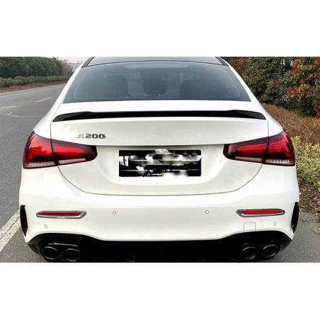 Pièces en carbone Tuning 2462 - Heckspoiler Spoiler Heck Lippe ABS Glanz Schwarz passend für Mercedes A Klasse V177 W177 auch...