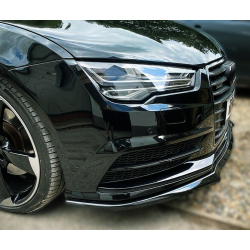 Pièces en carbone Tuning 2036 - Frontlippe Lippe Schwert ABS Glanz Schwarz passend für Audi A7