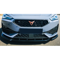 Carbonteile Tuning Frontlippe Spoiler Schwert ABS Schwarz Glänzend passend für CUPRA Leon MK1 - 2476