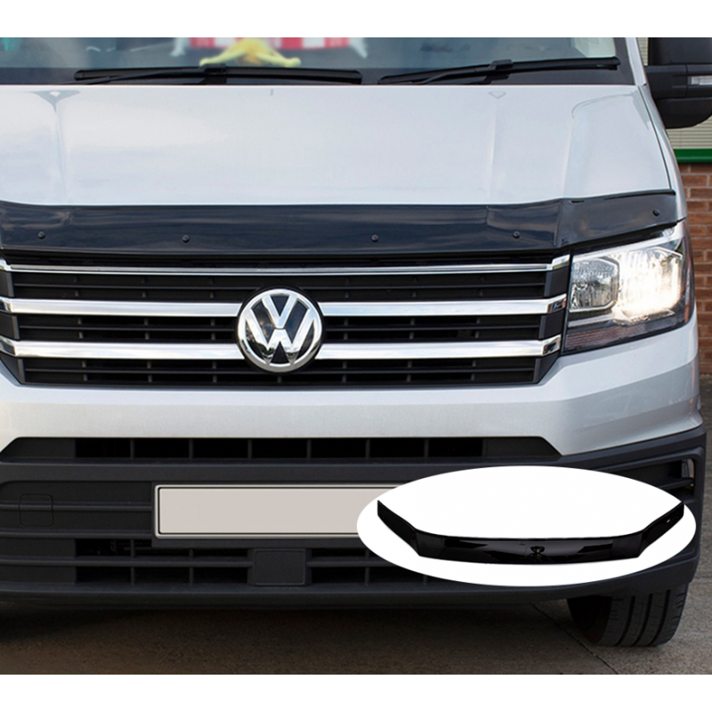 Carbonteile Tuning 2503 - Motorhaube Schutz Haube Abdeckung ABS Glanz Schwarz passend für Volkswagen Crafter