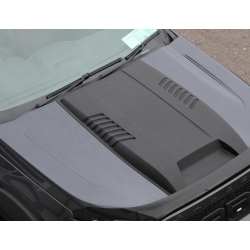 Carbonparts Tuning 2510 - Motorhaube Abdeckung Schutz Haube ABS Matt Schwarz passend für Ford Ranger T7 T8