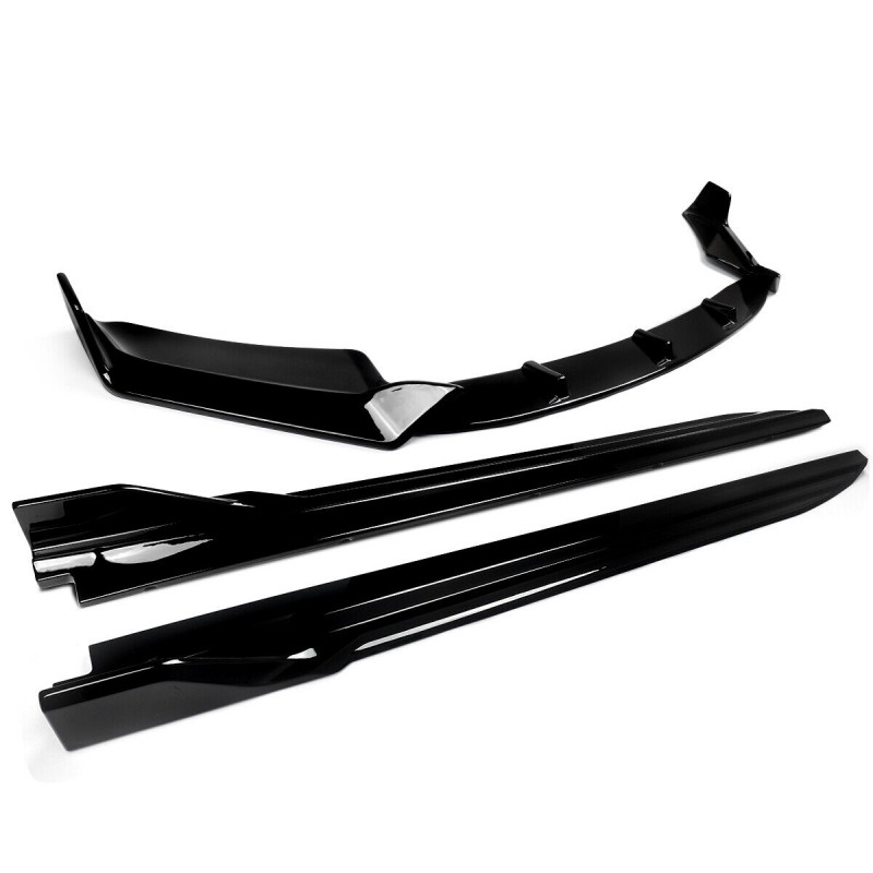 Carbonteile Tuning 2561 - Frontlippe Lippe Spoiler Spoilerlippe Diffusor Seitenschwelleransatz ABS Glanz für BMW X5 F85 M