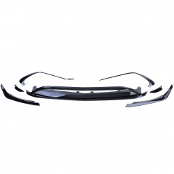 Pièces en carbone Tuning 2571 - Frontlippe Lippe Schwert Frontspoiler ABS Glanz Schwarz passend für Mercedes-Benz A-Klasse W1...