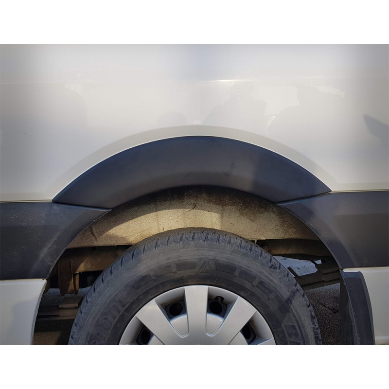 Carbonteile Tuning 2665 - Kotflügelverbreiterung Kotflügel Ansätze ABS Matt Schwarz passend für Mercedes W906 Sprinter 2006-2013