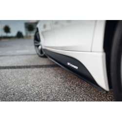 Carbonparts Tuning 2274 - Sideskirt Seitenschweller Ansatz ABS schwarz glänzend passend für BMW 3er F30 F31 mit MPaket