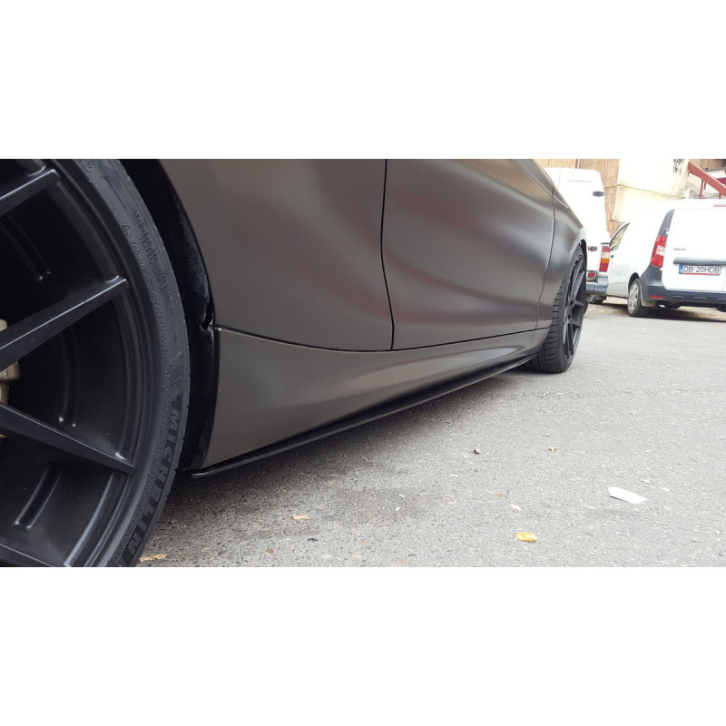 Carbonteile Tuning 2276 - Sideskirt Seitenschweller Ansatz ABS schwarz glänzend passend für BMW 2er F22 F23