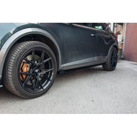 Pièces en carbone Tuning 2280 - Sideskirt Seitenschweller Ansatz ABS schwarz glänzend passend für Cupra Formentor